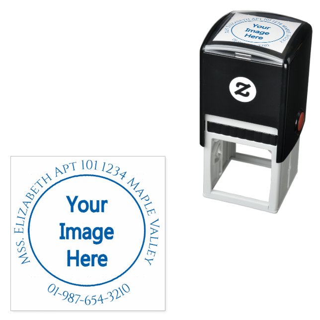 Business Return Home Address Self-ink Self-inking Stamp (In Situ)