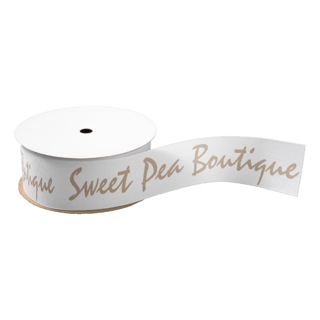 Business Ribbon - Sweet Pea Boutique Purple Beige (Spool)