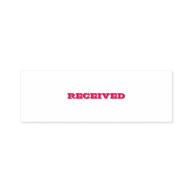 Business Rubber Stamp (2.65" x 0.9") (Design)