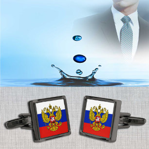 Business Russia & Russian Flag fashion / sports Cufflinks