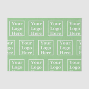 Business Sage Green Your Logo Here Template Tissue Paper