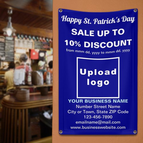 Business Saint Patrick Sale on Blue Banner