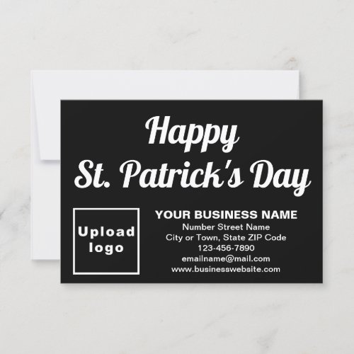 Business Saint Patrick Small Black Flat Card