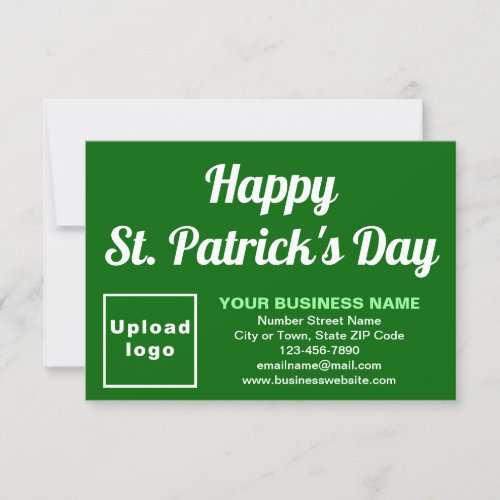 Business Saint Patrick Small Green Flat Card