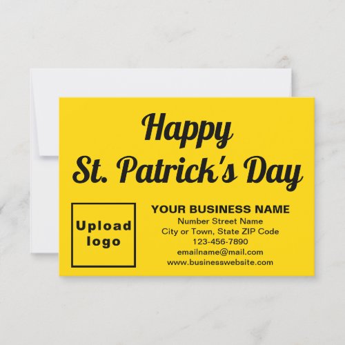 Business Saint Patrick Small Yellow Flat Card