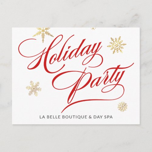 Business Sale Holiday Party Corporate Promotion Postcard