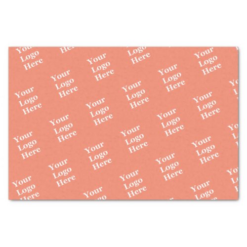 Business Salmon Your Logo Here Template Tissue Paper