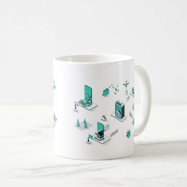 Business Scaling Coffee Mug (Front Right)
