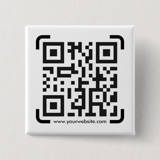 Business Scan Me QR Code Website Modern Simple Button (Front)
