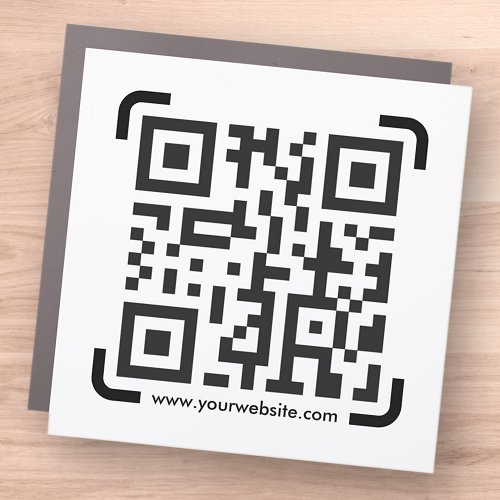 Business Scan Me QR Code Website Modern Simple Car Magnet