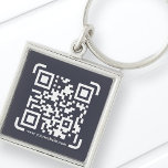 Business Scan Me Qr Code Website Modern Simple Keychain at Zazzle