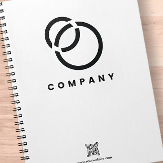 Business Scan Me QR Code Website Modern Simple Notebook