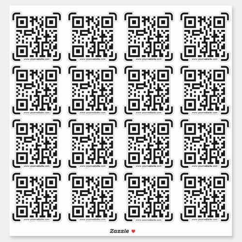 Business Scan Me QR Code Website Modern Simple Sticker