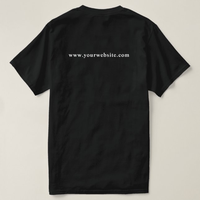 Business Scan Me QR Code Website Modern Simple T-Shirt (Design Back)