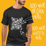 Business Scan Me Qr Code Website Modern Simple T-shirt at Zazzle
