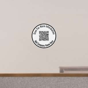 Business Scan QR Code For More Information Wall Decal