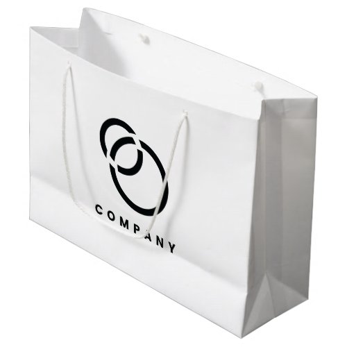 Business Scan QR Code Website Logo Modern Simple Large Gift Bag