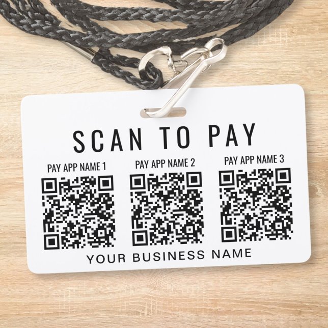 Business Scan to Pay 3 QR Codes  Badge (Creator Uploaded)
