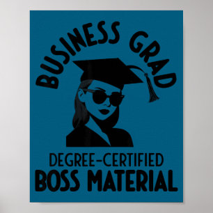 Business school graduation funny graduate poster