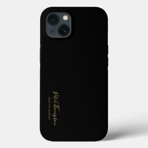 Business Script Elegant Signature iPhone 13 Case