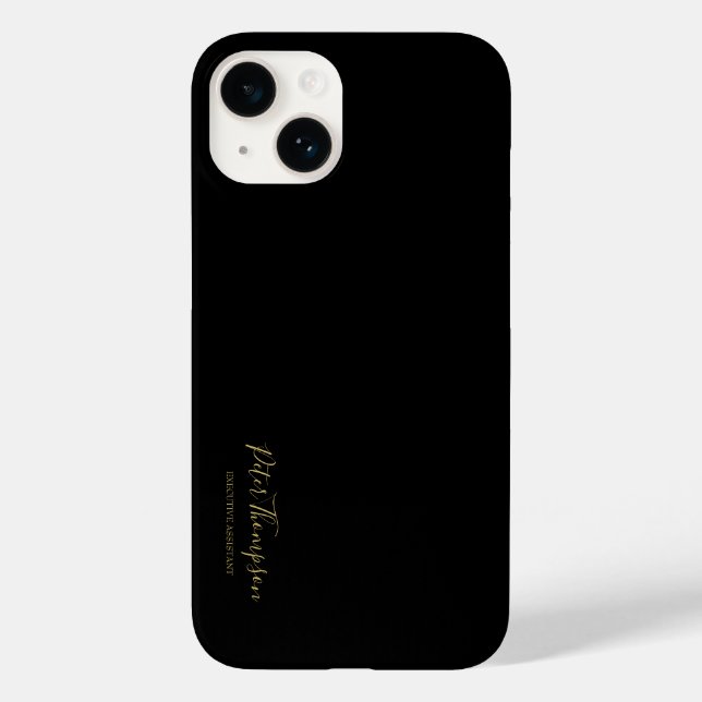 Business Script Elegant Signature  Case-Mate iPhone Case (Back)