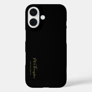 Business Script Elegant Signature iPhone 16 Case