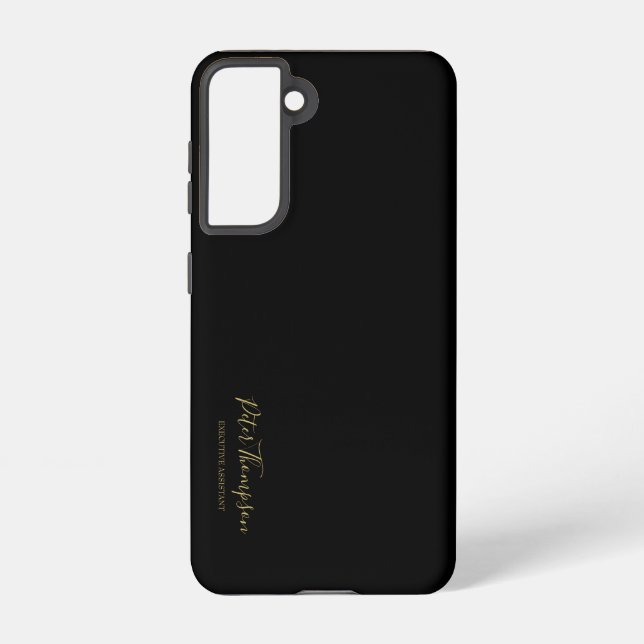 Business Script Elegant Signature  Samsung Galaxy Case (Back)