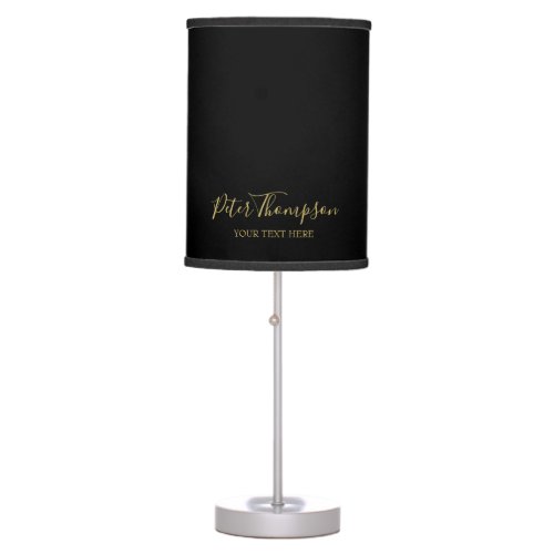 Business Script Elegant Signature  Table Lamp