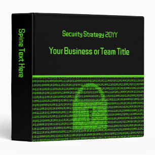 Business Security Compliance - Binary Digital Lock 3 Ring Binder