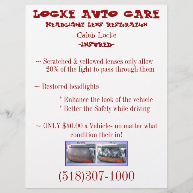 Business Sell Sheet (Front)