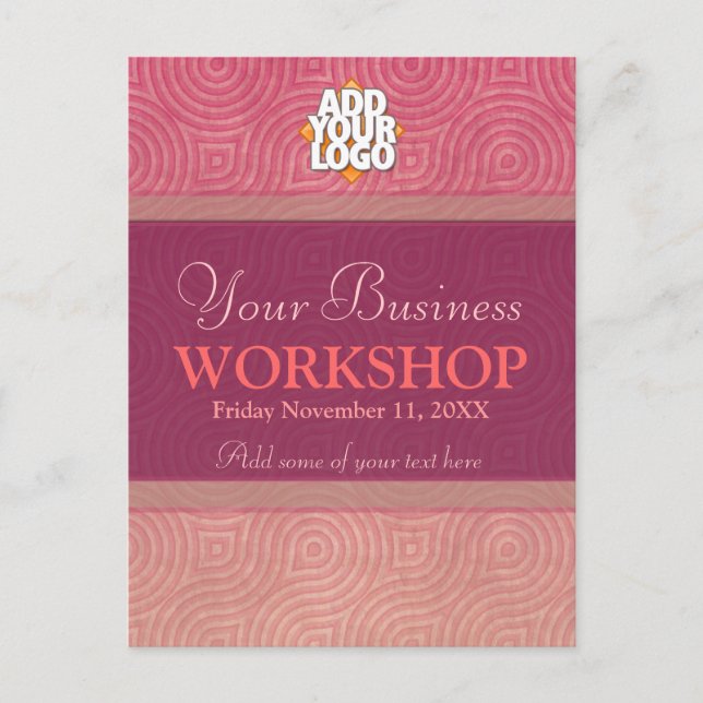 Business Seminar Workshop Invitation template (Front)