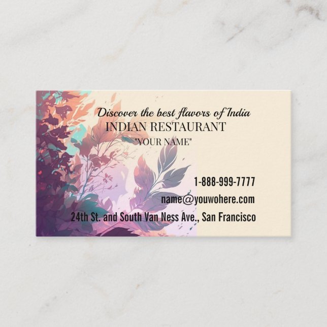 Business services business card (Front)