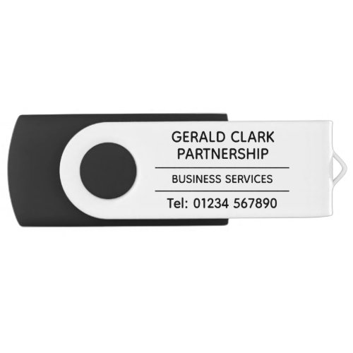 Business Services Data with QR Code Flash Drive