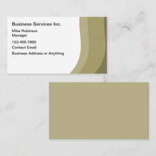 Business Services Modern Business Card