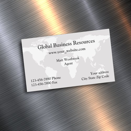 Business Shipping  Logistics Service Business Card Magnet