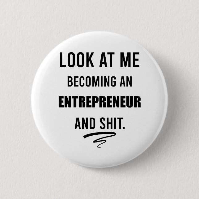 Business Shirt Leadership Shirt Funny Entrepreneur Button (Front)