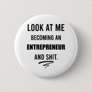 Business Shirt Leadership Shirt Funny Entrepreneur Button