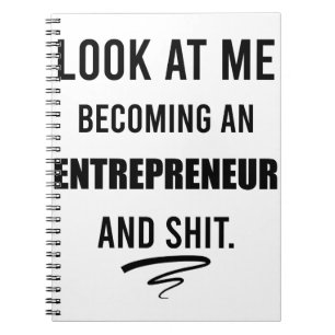 Business Shirt Leadership Shirt Funny Entrepreneur Notebook