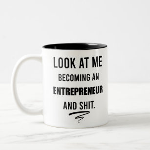 Business Shirt Leadership Shirt Funny Entrepreneur Two-Tone Coffee Mug