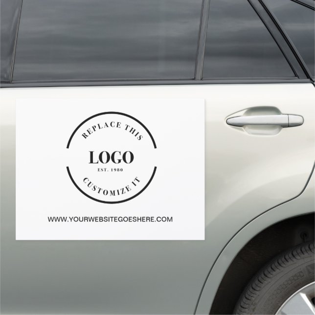 Business Sign Custom Logo Website Promotional Car (In Situ)