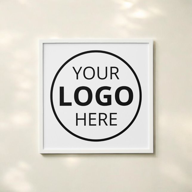 Business Sign Logo White Photo Tiles Peel And Stick Photo Tile (Creator Uploaded)