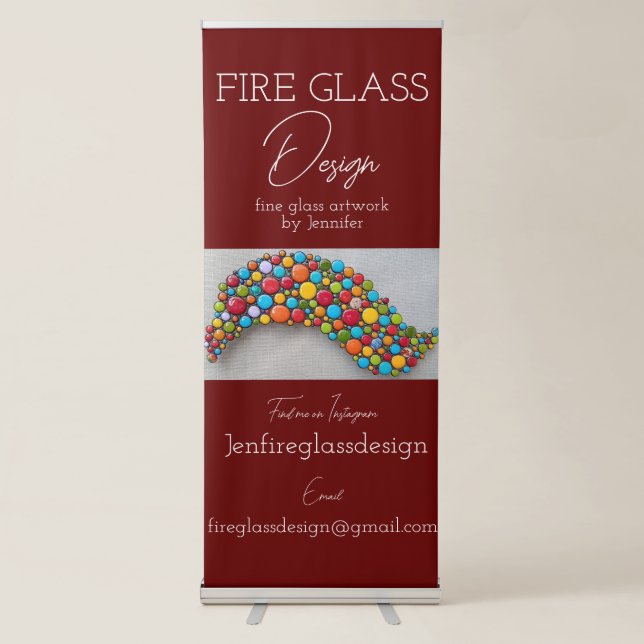 Business Sign Vertical Retractable Banner (Front)