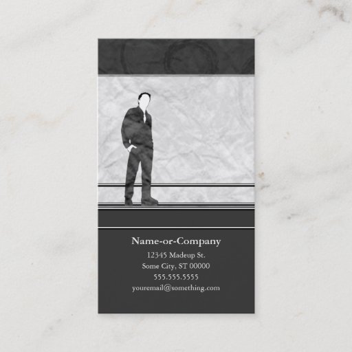 Customizable business silhouettes business cards