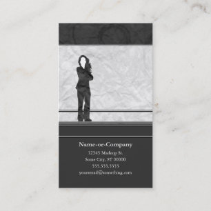 business silhouettes business card