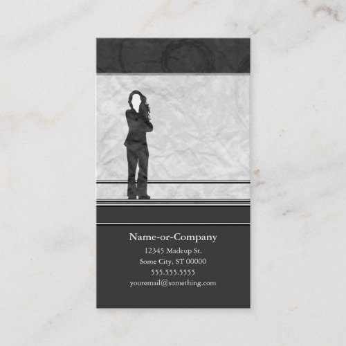 business silhouettes business cards