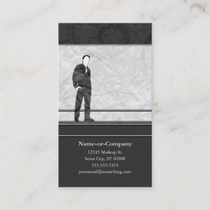 business silhouettes card