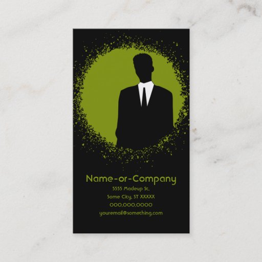 Customizable business silhouettes v.2 business cards