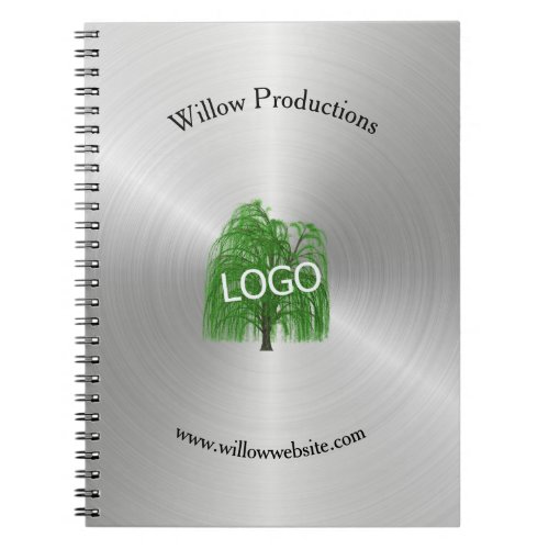 Business Silver Logo Promotional Notebook