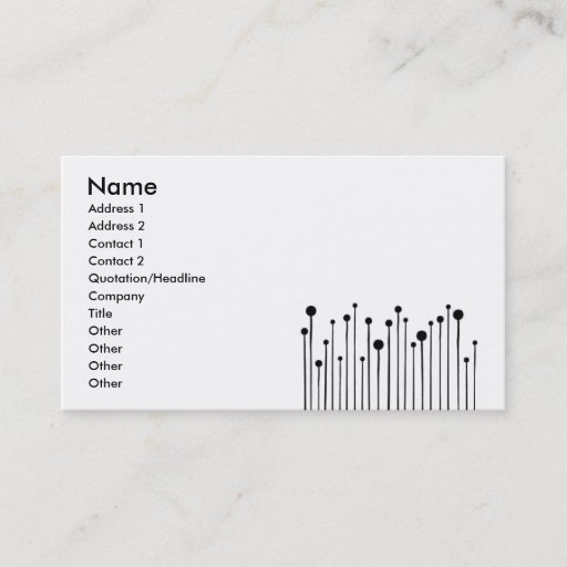 Customizable business_simple_dotka business cards