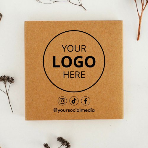 Business Social Media Logo Self_inking Stamp